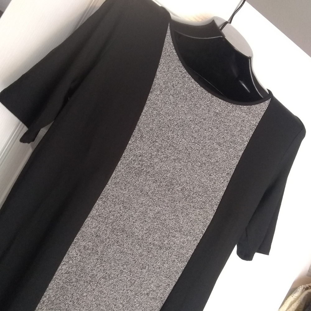 J.Jill Wearever Black and Gray Maxi Dress